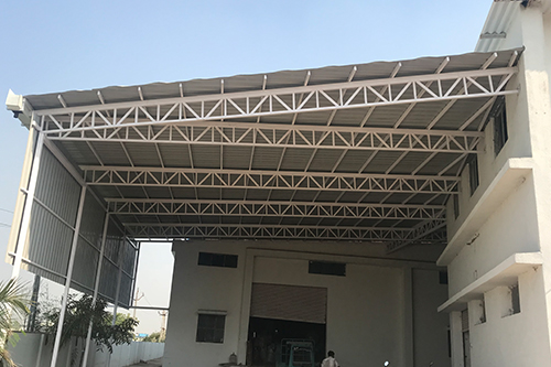 Shade With Color Coated Patra